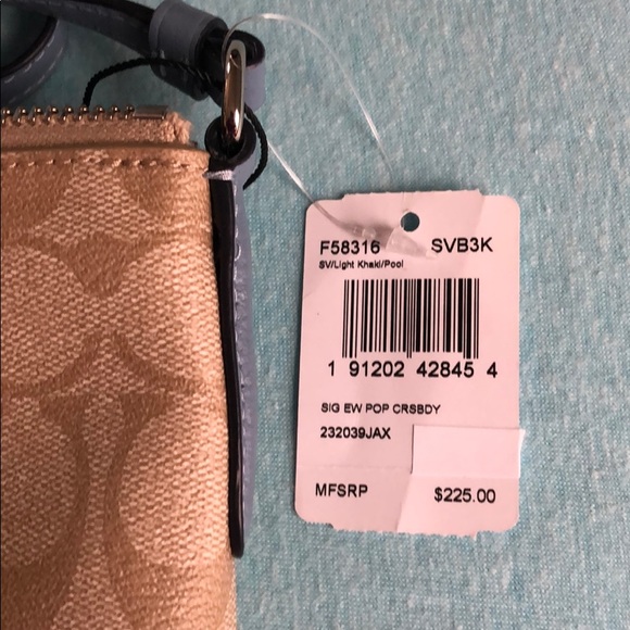 NWT Authentic Coach Signature POP Crossbody - Picture 7 of 8